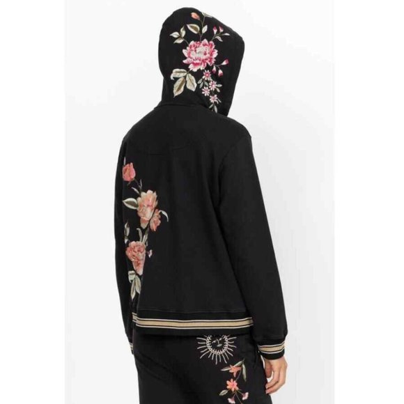 Johnny Was - Women's Addison Rib Detail Zip Up Sweatshirt